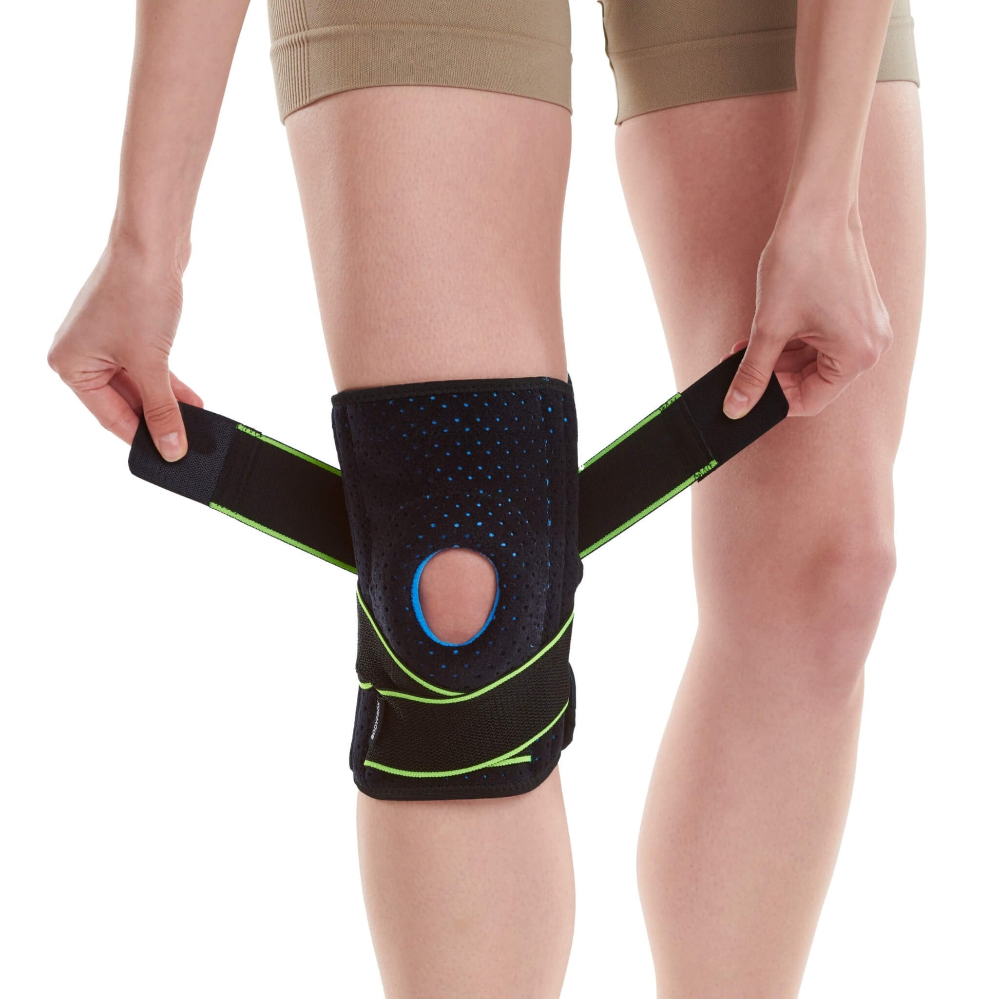 Knee Brace with Side Stabilizers & Patella Gel Pads for Knee Support